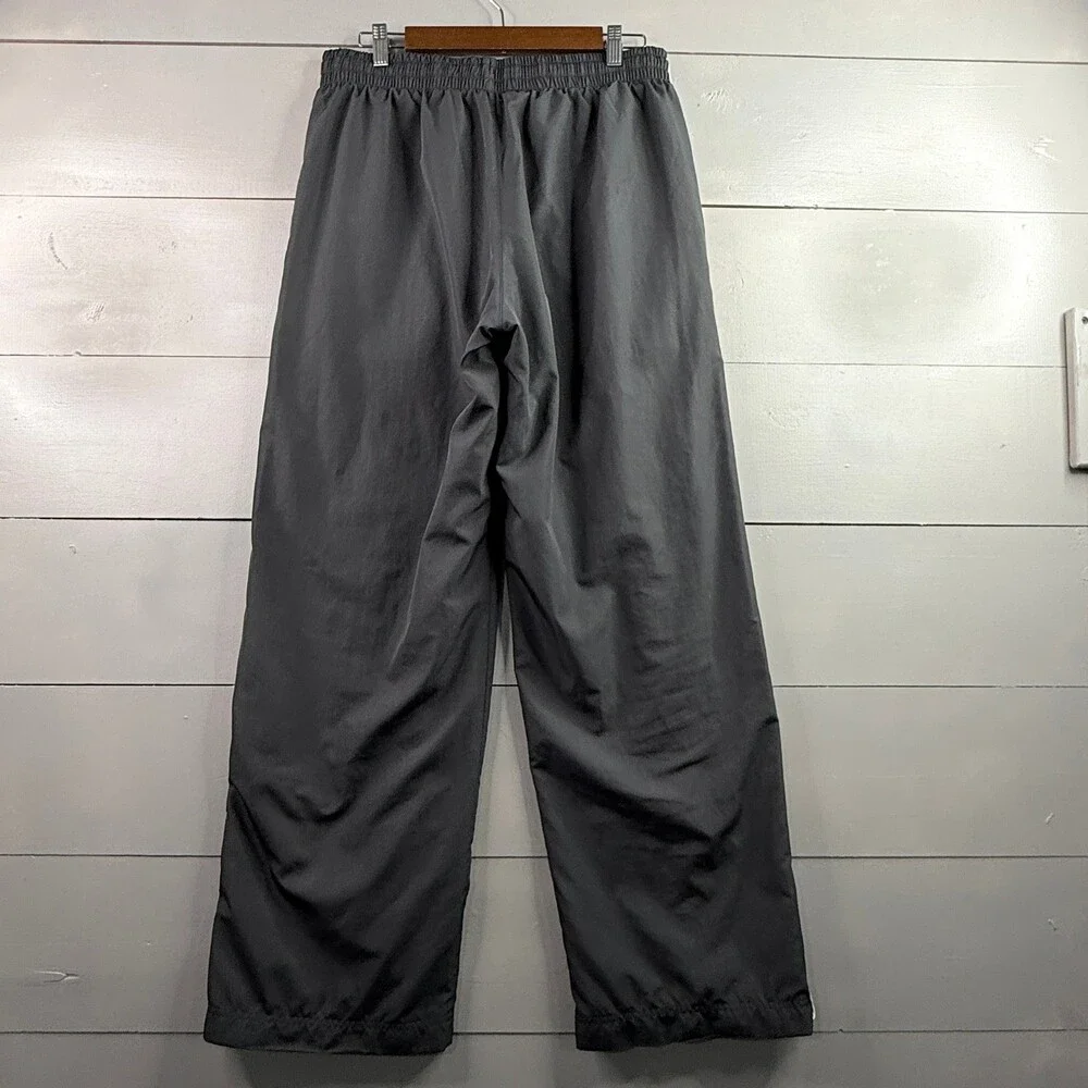 Nike Track Pants Mens Large Dark Gray Mesh Lined Ankle Zip Windbreaker